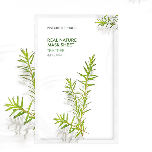Nature Republic - Tea Tree Real Nature Mask Sheet 23ml. (Pack of 3)