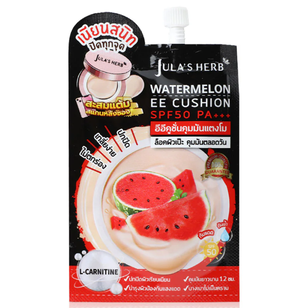 Jula's Herb - Watermelon EE Cushion SPF50 PA+++ 6ml. (Pack of 3)