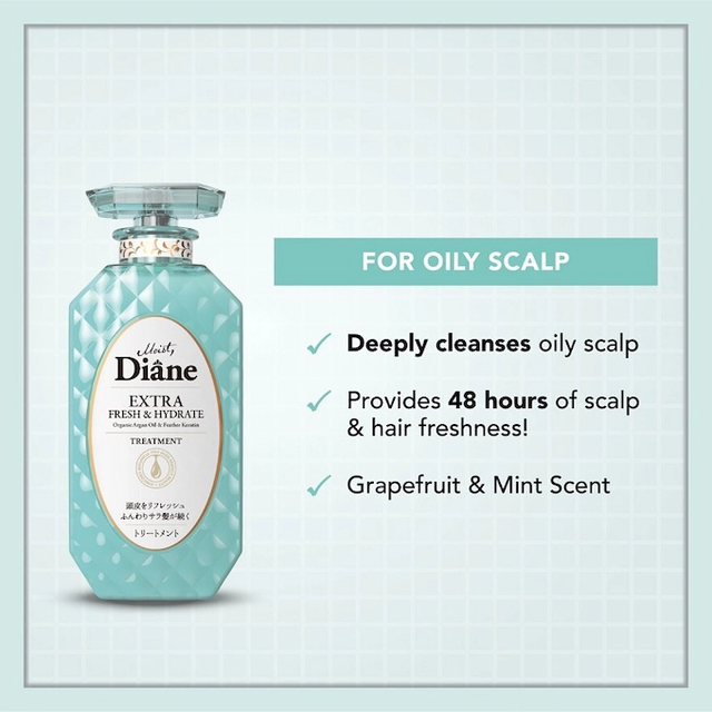 Moist Diane - Extra Fresh & Hydrate Treatment with Organic Argan Oil & Feather Keratin 450ml.