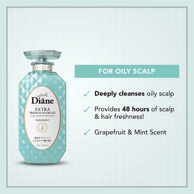 Moist Diane - Extra Fresh & Hydrate Treatment with Organic Argan Oil & Feather Keratin 450ml.