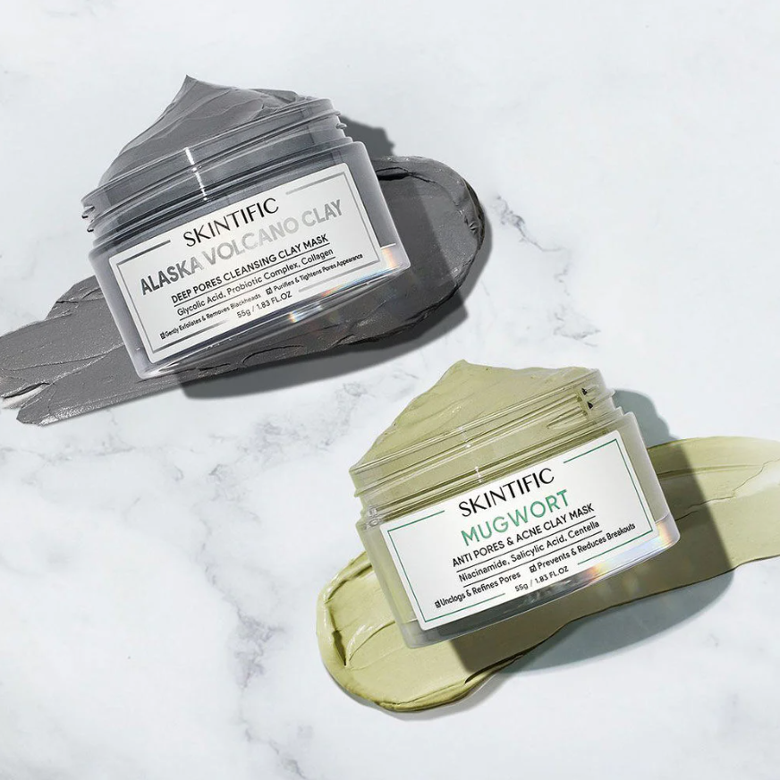 Skintific - Mugwort Anti Pores & Acne Clay Mask 55g.