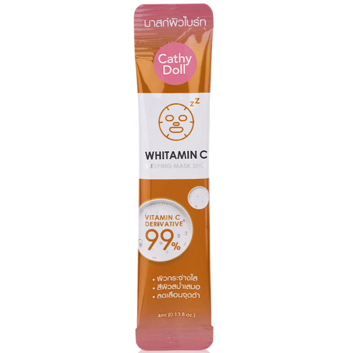 Cathy Doll - Whitamin C Sleeping Mask Shot 4ml. (Pack of 12)