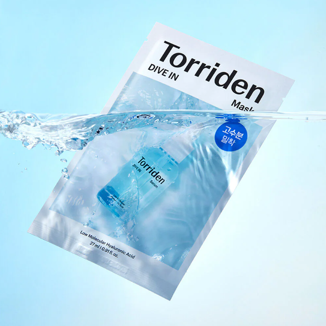 Torriden - Dive In Low Molecule Hyaluronic Acid Mask Sheet 27ml. (Pack of 6)