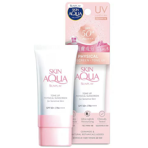 Sunplay - Skin Aqua Tone Up Physical Sunscreen For Sensitive Skin SPF 50+ PA++++ 50ml.
