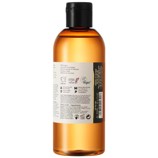 Cocoon Vietnam - Hung Yen Turmeric Toner (Nước Nghệ Hưng Yên) with Turmeric Extract, 5% AHAs & Betaine 310ml.
