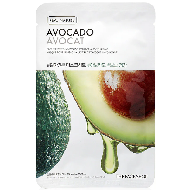 The Face Shop - Real Nature Avocado Face Mask 20g. (Pack of 6)
