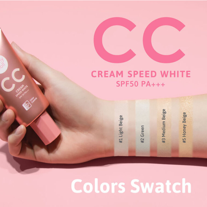 Cathy Doll - CC Cream Speed White, #1 Light Beige SPF50/PA+++ 50ml.