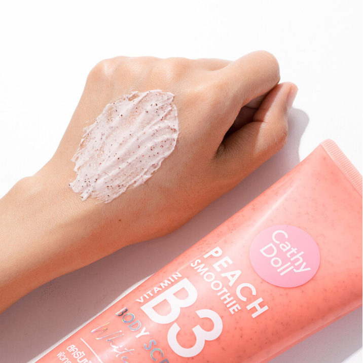 Cathy Doll - Peach Smoothie Vitamin B3 Body Scrub Whitening 320g.