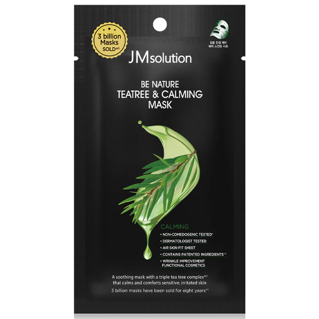 JM Solution - Be Nature Teatree & Calming Mask 24ml. (Pack of 3)
