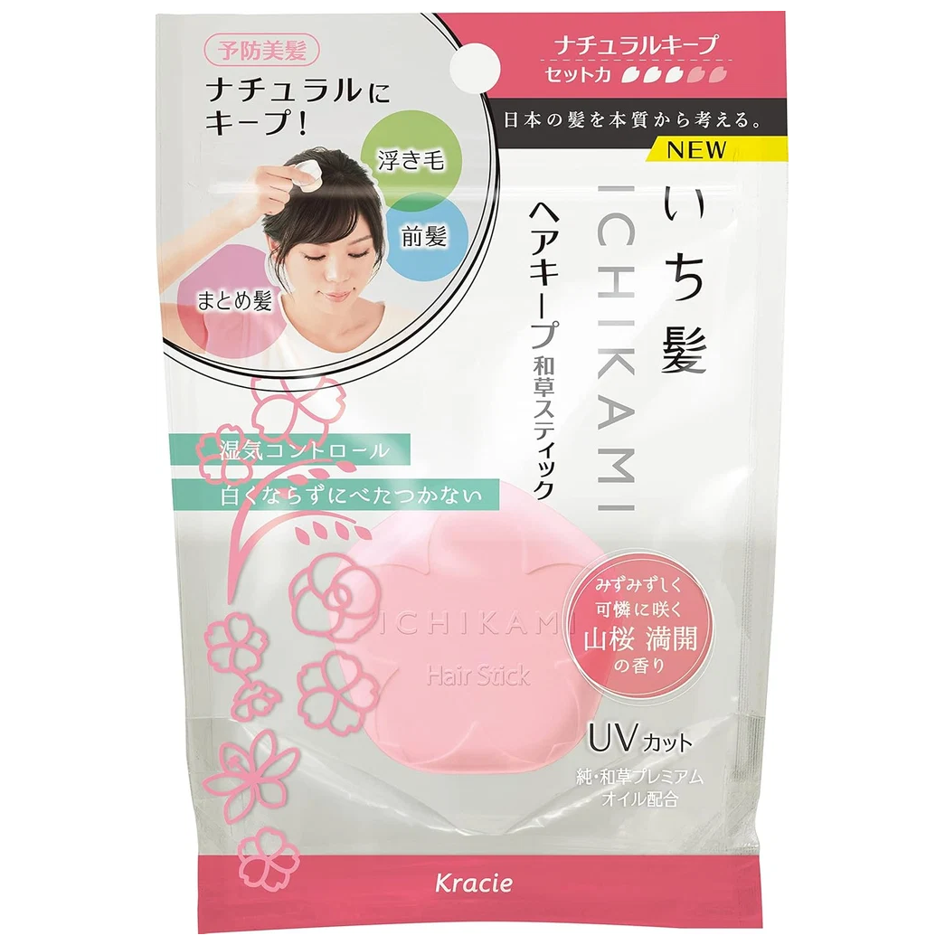 Kracie - Ichikami - Hair Keep Japanese Herbal Stick Natural 13g.