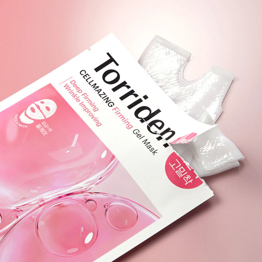 Torriden - Cellmazing Firming Gel Mask Sheet For Face & Neck 45g. (Pack of 6)