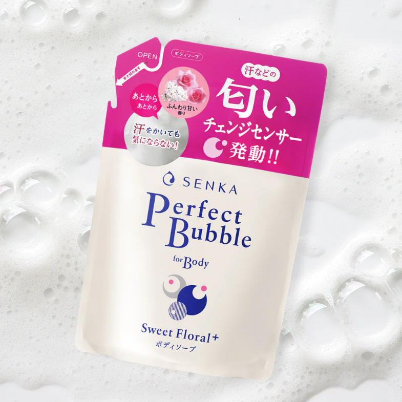 Senka - Perfect Bubble For Body Sweet Floral+ Refill 350ml.