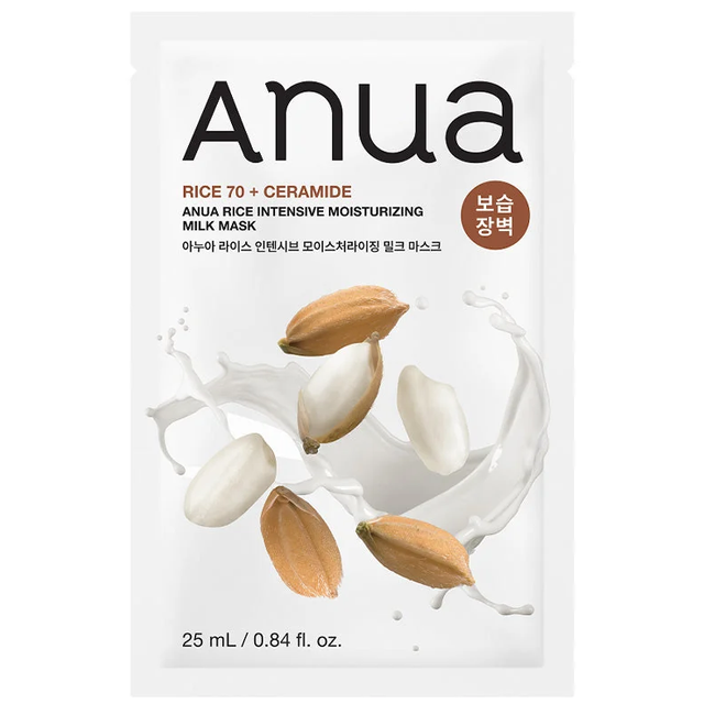 Anua - Rice Intensive Moisturizing Milk Mask 25ml. (Pack of 6)