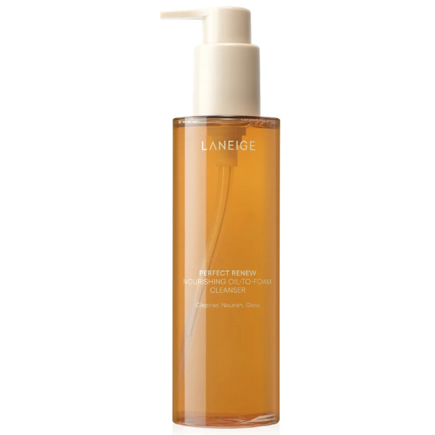 Laneige - Perfect Renew Nourishing Oil-To-Foam Cleanser, Cleanse, Nourish and Glow 200ml.