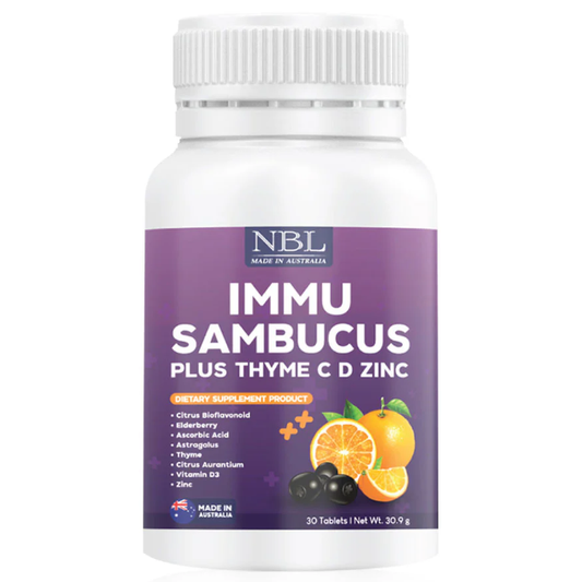 Nubolic (NBL) - Immu Sambucus Plus Thyme C D Zinc (30 Tablets)