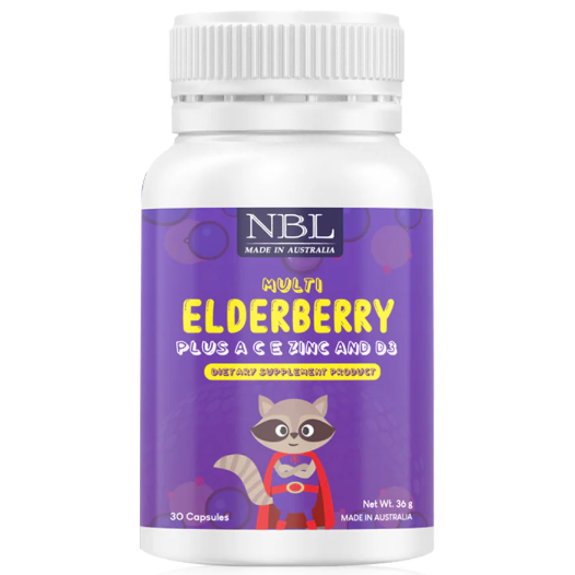 Nubolic (NBL) - Multi Elderberry Plus A C E Zinc and D3 (30 Capsules)