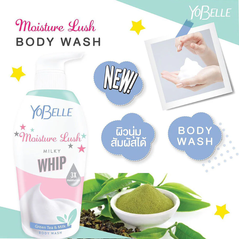 Yobelle - Moisture Lush Milky Whip Body Wash 400ml.