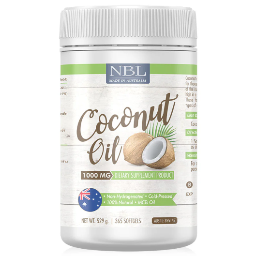 Nubolic (NBL) - Coconut Oil 1000mg (365 Capsules)