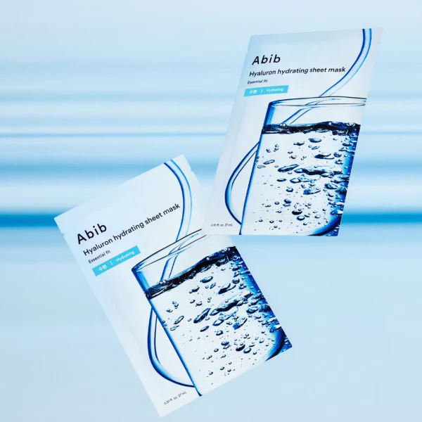Abib - Essential Fit, Hyaluron Hydrating Sheet Face Mask 27ml. (Pack of 3)