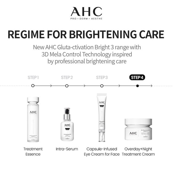 AHC - Gluta-Ctivation Bright 3 Overday + Night Treatment Cream 50ml.