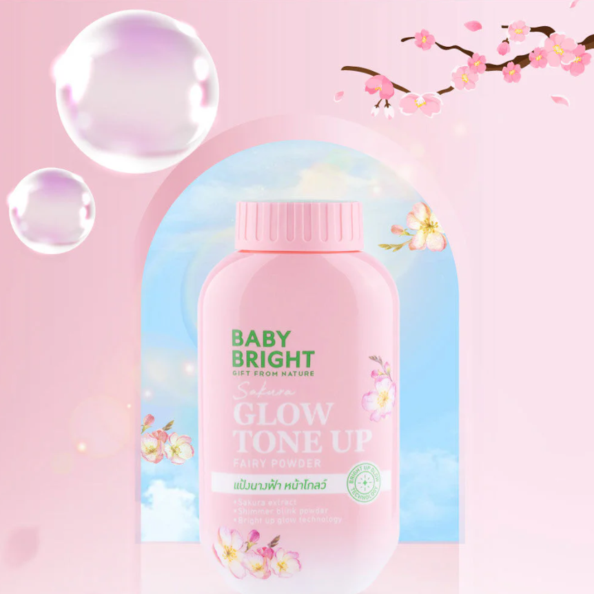 Baby Bright - Sakura Glow Tone Up Fairy Powder 50g.