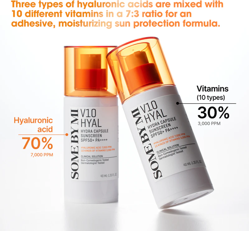 SOME BY MI - V10 Hyal Hydra Capsule Sunscreen SPF50+ PA++++ 40ml.
