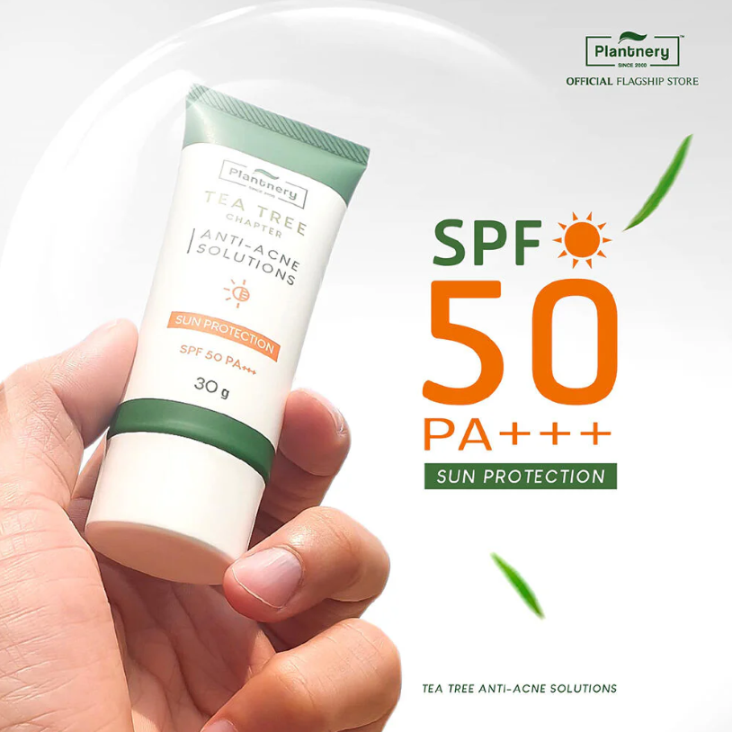 Plantnery - Tea Tree Sunscreen Acne Oil Control SPF50/PA+++ 30g.