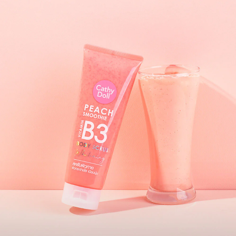 Cathy Doll - Peach Smoothie Vitamin B3 Body Scrub Whitening 320g.
