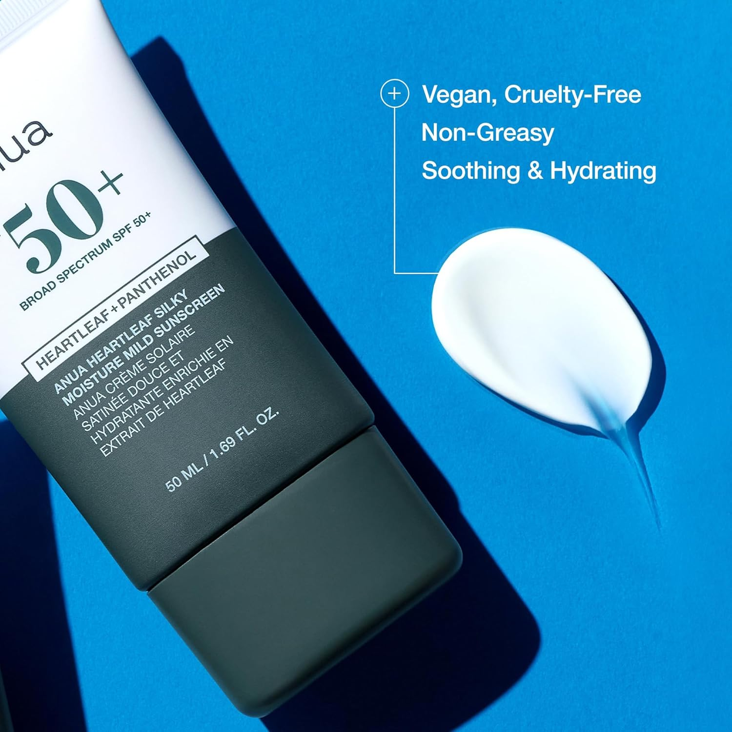 Anua - Heartleaf Silky Moisture Sun Cream SPF50+ PA++++ 50ml.