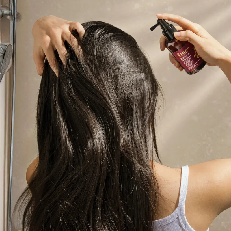 Cocoon Vietnam - Gleditsia Scalp Tonic (Nước Dưỡng Da Đầu Bồ Kết) with Gleditsia Extract, Passionfruit Extract, 0.5% Crinipan PMC, & Fluidipure 8G, Alcohol-Free 140ml.