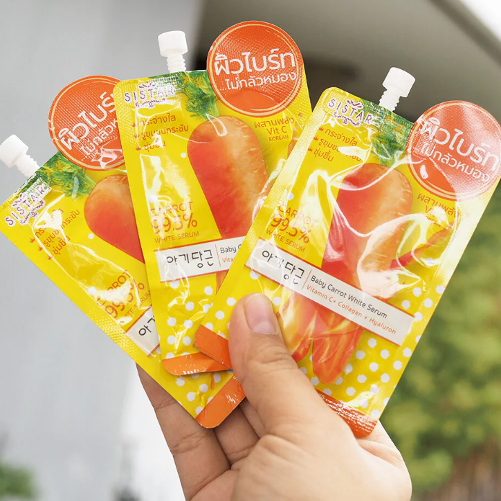 Sistar - Baby Carrot White Serum Collagen and Vitamin C 10g. (Pack of 6)