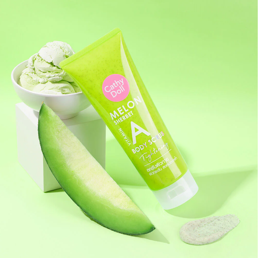 Cathy Doll - Melon Sherbet Vitamin A Body Scrub Tightening 320g.