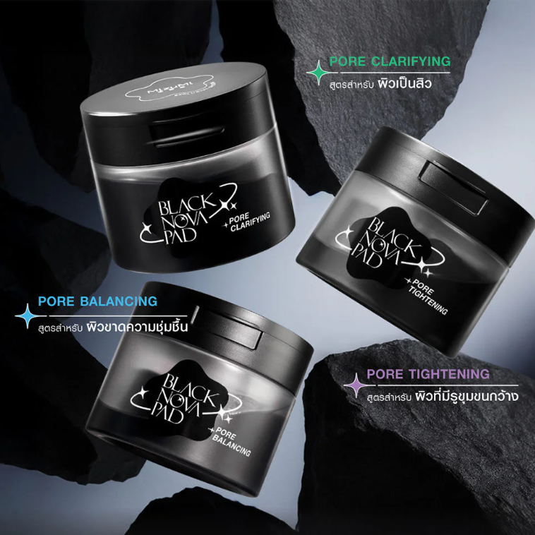 MizuMi - Black Nova Pad Pore Balancing 170g. (80 Pads)