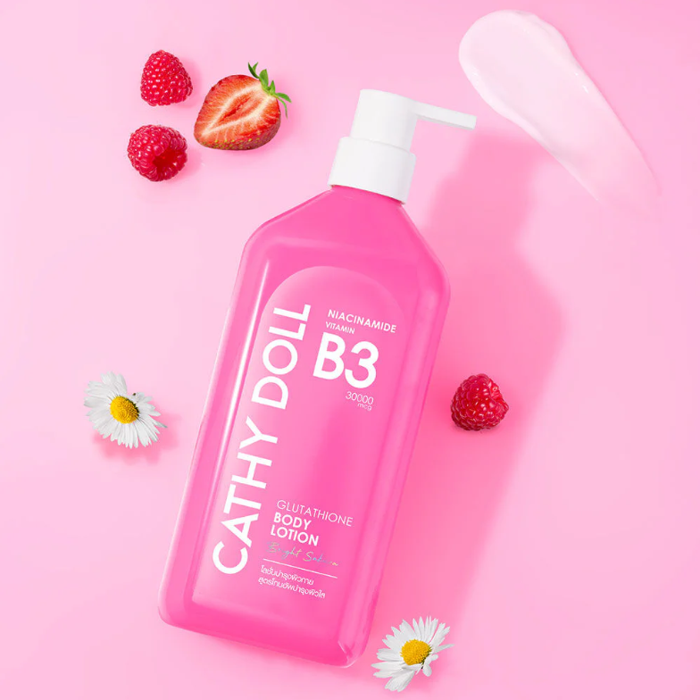 Cathy Doll - Niacinamide Vitamin B3 Glutathione Body Lotion Bright Sakura 450ml.
