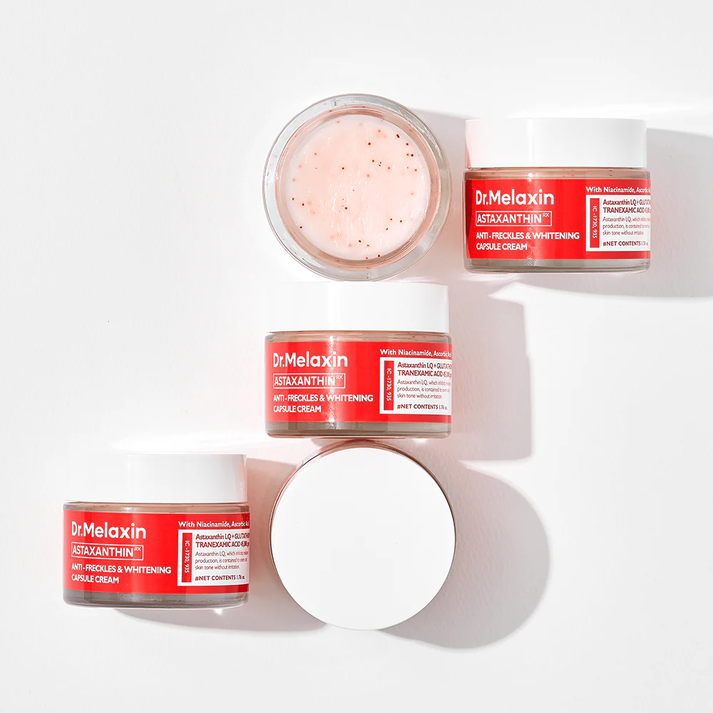 Dr.Melaxin - Astaxanthin Anti-Freckles & Whitening Capsule Cream with Niacinamide 50g.