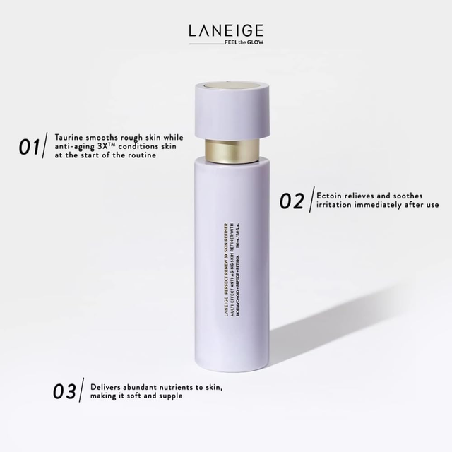 Laneige - Perfect Renew 3X Skin Refiner Anti-Aging with Bioflavonoid, Peptide and Retinol 150ml.