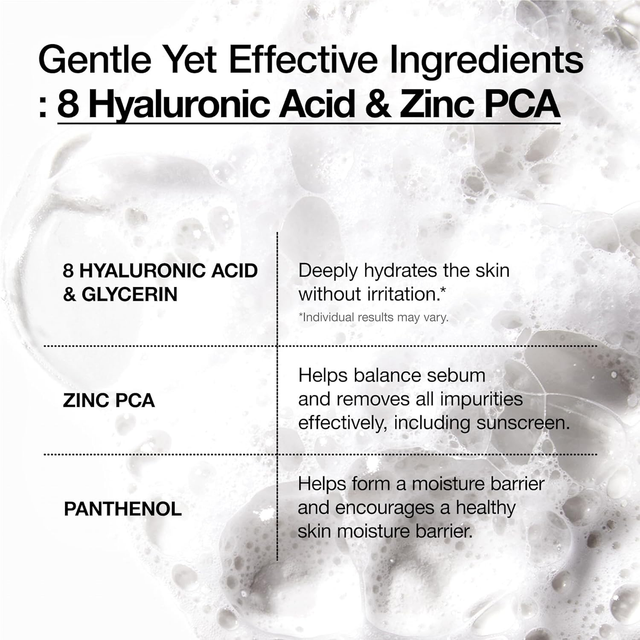Anua - Hyaluronic Acid 8 + Panthenol Hydrating Gentle Foaming Cleanser 150ml.