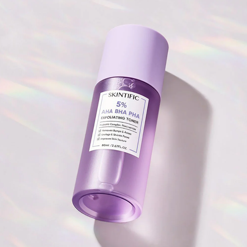 Skintific - 5% AHA BHA PHA Exfoliating Toner 80ml.