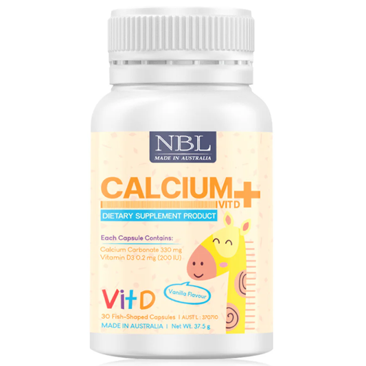 Nubolic (NBL) - Calcium + Vit D (30 Capsules)v
