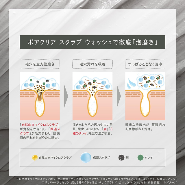 KOSE - One By Kose Pore Clear Scrub Wash 130g.