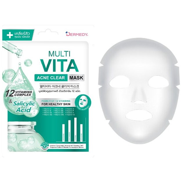 Dermedy - Multi Vita Acne Clear Mask 25g. (Pack of 3)