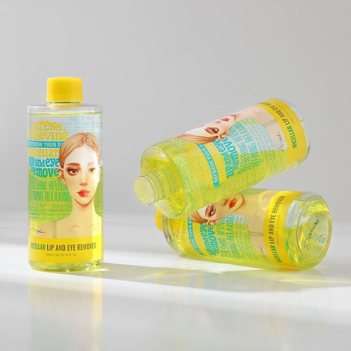 ARIUL - Stress Relieving Micellar Lip And Eye Remover 300ml.