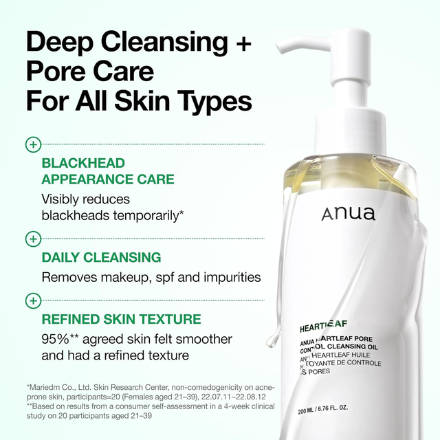 Anua - Heartleaf Pore Control Cleansing Oil 200ml.