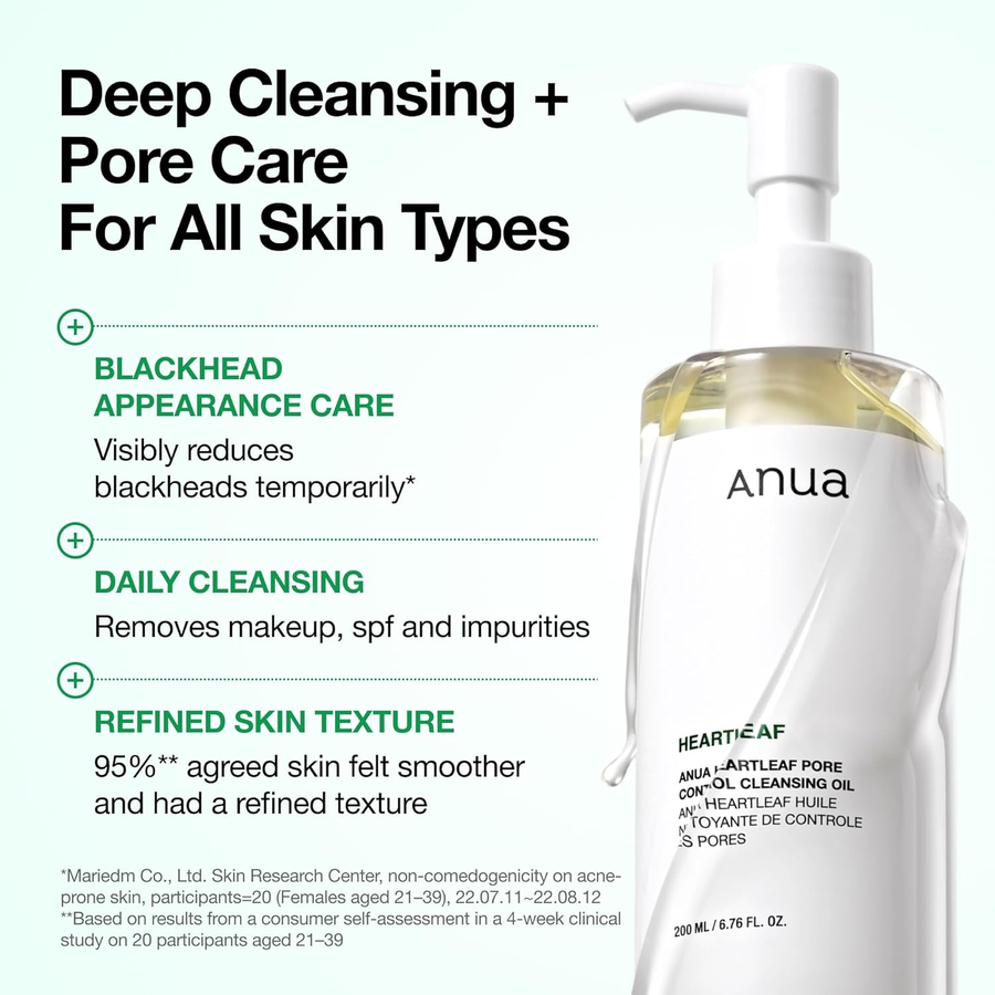 Anua - Heartleaf Pore Control Cleansing Oil 200ml.