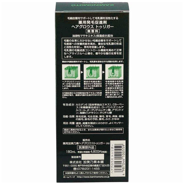 Kaminomoto - Trigger Hair Growth Accelerator Unscented 180ml.