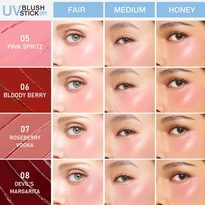 MizuMi - UV Blush Stick #06 Bloody Berry SPF50+ PA++++ 4g.