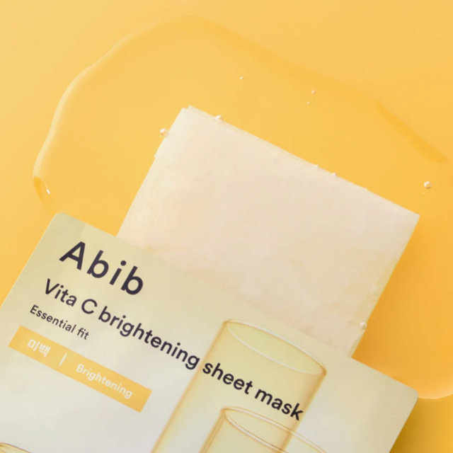 Abib - Essential Fit, Vita C Brightening Sheet Face Mask 27ml. (Pack of 3)