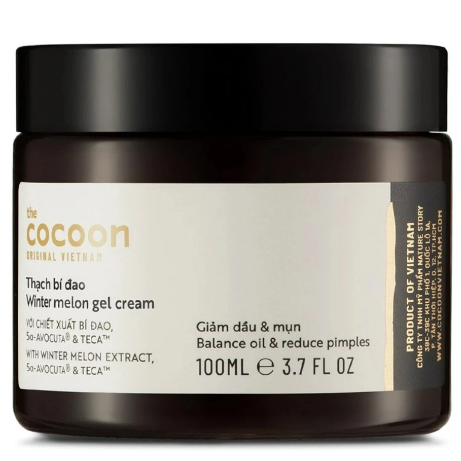 Cocoon Vietnam - Winter Melon Gel Cream (Thạch Bí Đao) with Winter Melon Extract, 5α-Avocuta® & Centella Asiatica 100ml.