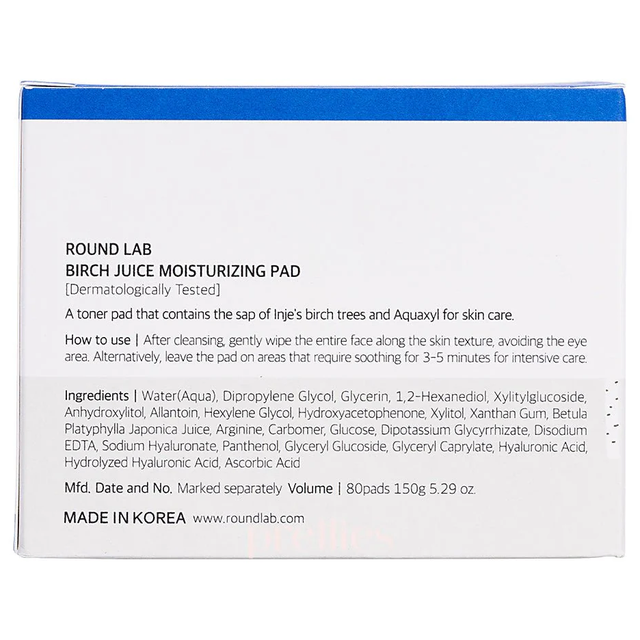 Round Lab - Birch Juice Moisturizing Pad 150g (80 Pads)