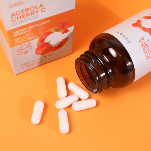 The Merry - Acerola Cherry C Complex 25.5g. (30 Capsules)